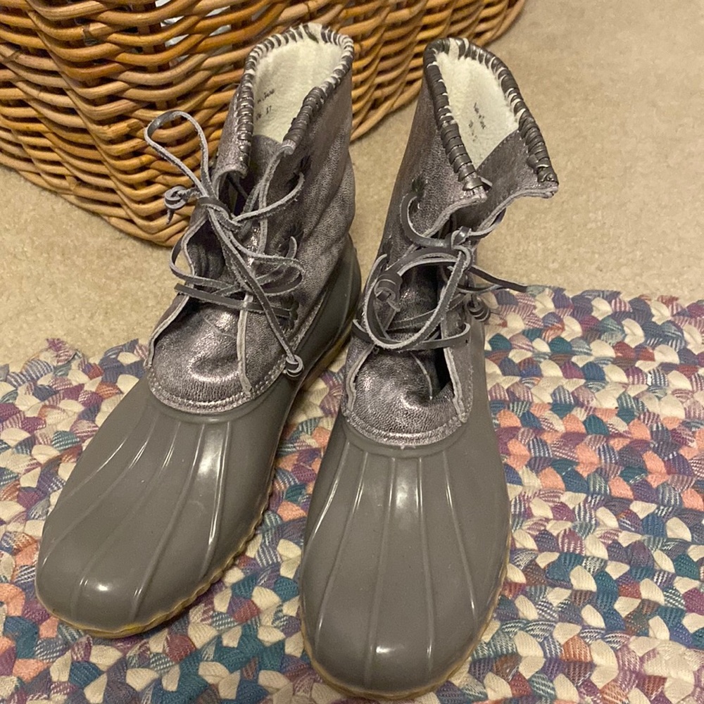 Jack Rogers Chloe Metallic Duck Boots